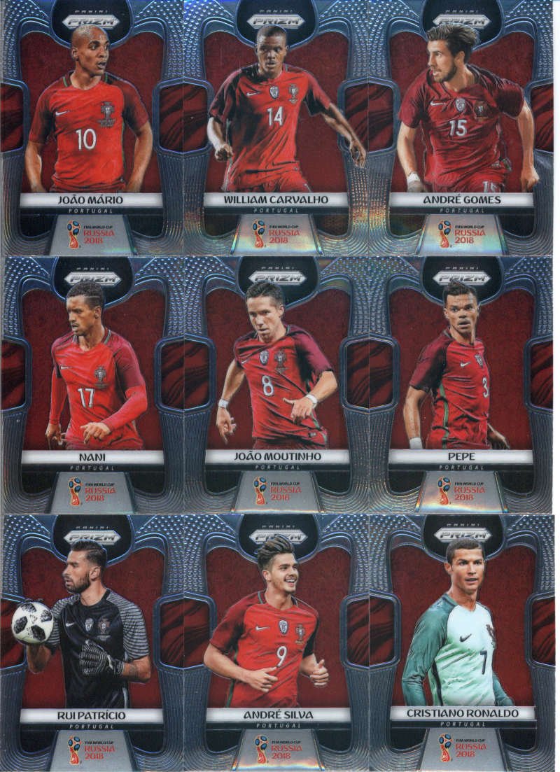 Amazon.com: 2018 Panini Prizm World Cup Soccer Portugal Team Set